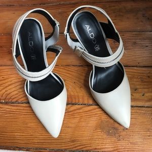 Aldo off white heels size 7